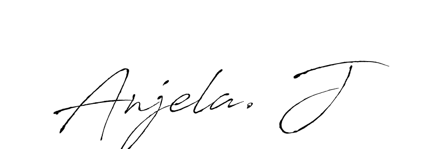 Design your own signature with our free online signature maker. With this signature software, you can create a handwritten (Antro_Vectra) signature for name Anjela. J. Anjela. J signature style 6 images and pictures png