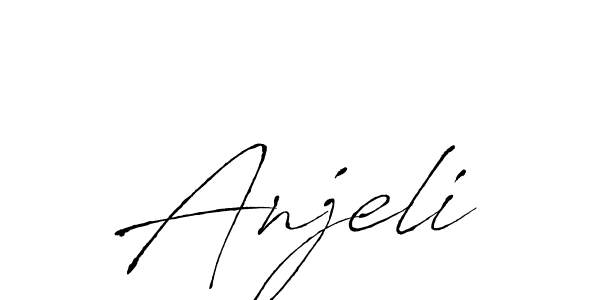 Anjeli stylish signature style. Best Handwritten Sign (Antro_Vectra) for my name. Handwritten Signature Collection Ideas for my name Anjeli. Anjeli signature style 6 images and pictures png