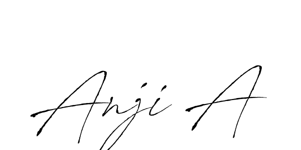 Anji A stylish signature style. Best Handwritten Sign (Antro_Vectra) for my name. Handwritten Signature Collection Ideas for my name Anji A. Anji A signature style 6 images and pictures png