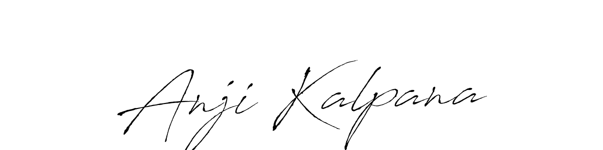 Use a signature maker to create a handwritten signature online. With this signature software, you can design (Antro_Vectra) your own signature for name Anji Kalpana. Anji Kalpana signature style 6 images and pictures png