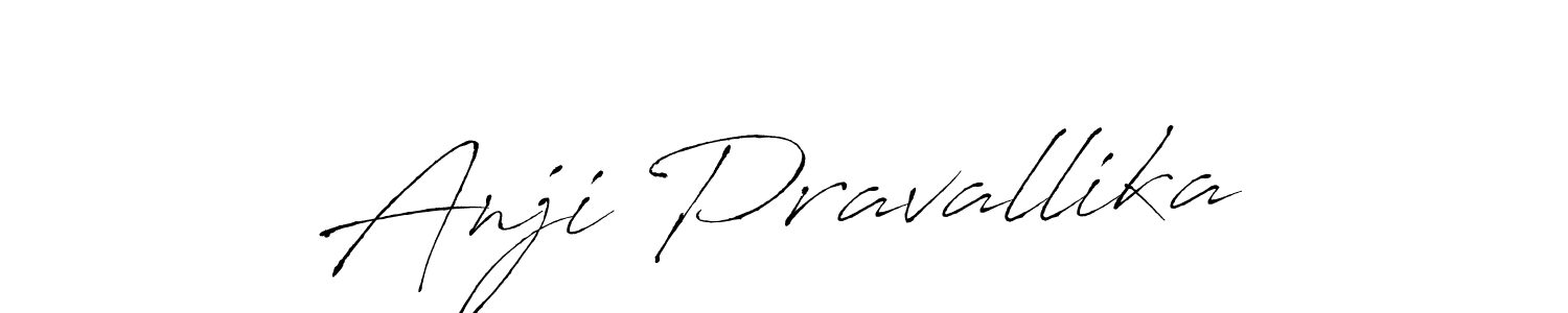Make a beautiful signature design for name Anji Pravallika. With this signature (Antro_Vectra) style, you can create a handwritten signature for free. Anji Pravallika signature style 6 images and pictures png