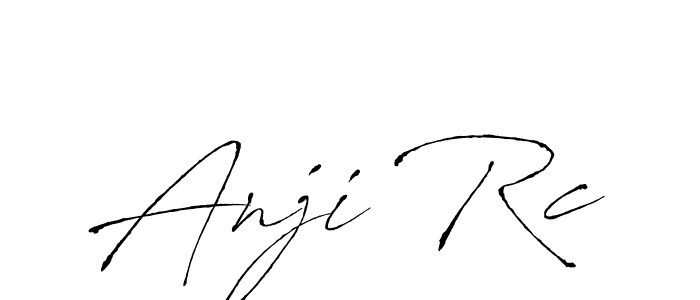 Design your own signature with our free online signature maker. With this signature software, you can create a handwritten (Antro_Vectra) signature for name Anji Rc. Anji Rc signature style 6 images and pictures png