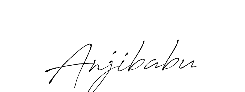 Also we have Anjibabu name is the best signature style. Create professional handwritten signature collection using Antro_Vectra autograph style. Anjibabu signature style 6 images and pictures png