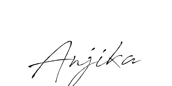 How to make Anjika signature? Antro_Vectra is a professional autograph style. Create handwritten signature for Anjika name. Anjika signature style 6 images and pictures png