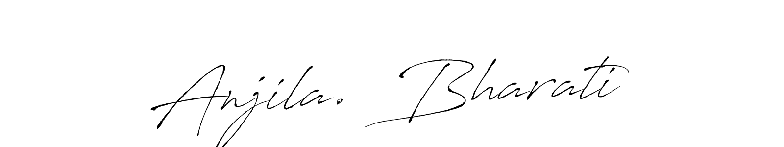 You can use this online signature creator to create a handwritten signature for the name Anjila.  Bharati. This is the best online autograph maker. Anjila.  Bharati signature style 6 images and pictures png