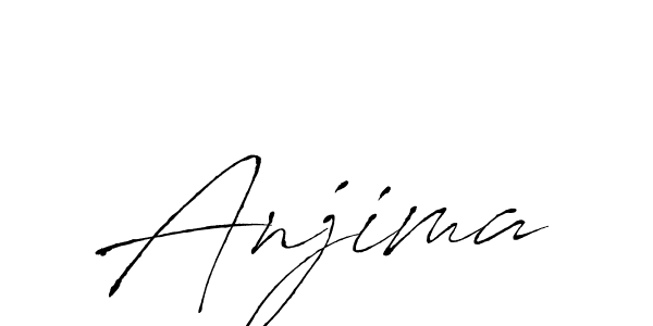 How to make Anjima signature? Antro_Vectra is a professional autograph style. Create handwritten signature for Anjima name. Anjima signature style 6 images and pictures png