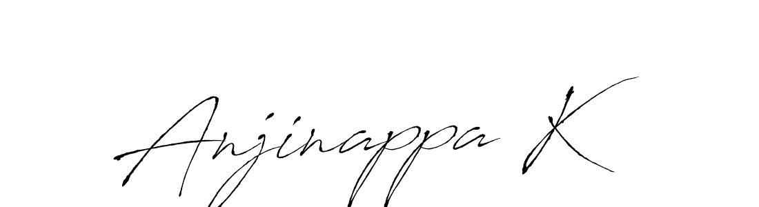 The best way (Antro_Vectra) to make a short signature is to pick only two or three words in your name. The name Anjinappa K include a total of six letters. For converting this name. Anjinappa K signature style 6 images and pictures png