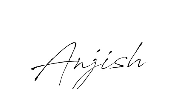 Also we have Anjish name is the best signature style. Create professional handwritten signature collection using Antro_Vectra autograph style. Anjish signature style 6 images and pictures png