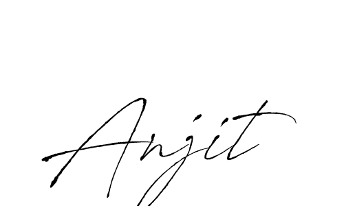 Make a beautiful signature design for name Anjit. With this signature (Antro_Vectra) style, you can create a handwritten signature for free. Anjit signature style 6 images and pictures png