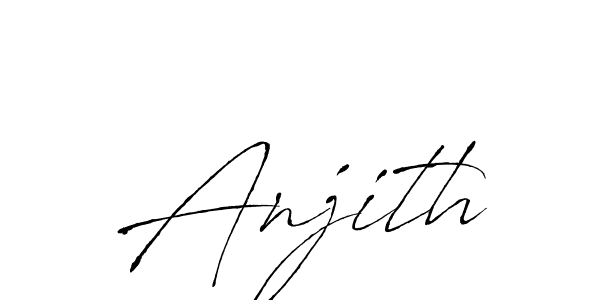 Create a beautiful signature design for name Anjith. With this signature (Antro_Vectra) fonts, you can make a handwritten signature for free. Anjith signature style 6 images and pictures png