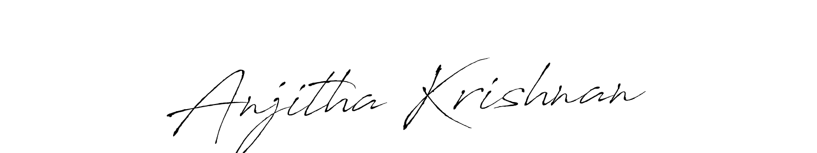 Anjitha Krishnan stylish signature style. Best Handwritten Sign (Antro_Vectra) for my name. Handwritten Signature Collection Ideas for my name Anjitha Krishnan. Anjitha Krishnan signature style 6 images and pictures png