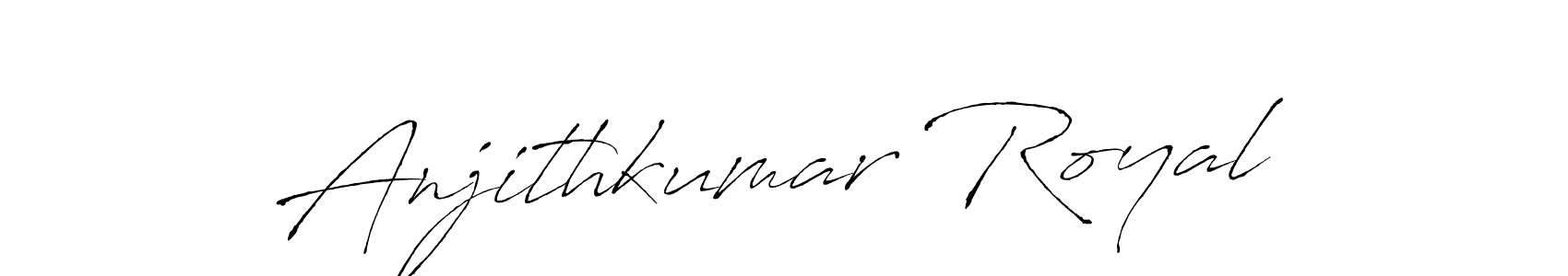 Similarly Antro_Vectra is the best handwritten signature design. Signature creator online .You can use it as an online autograph creator for name Anjithkumar Royal. Anjithkumar Royal signature style 6 images and pictures png