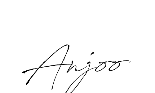 Design your own signature with our free online signature maker. With this signature software, you can create a handwritten (Antro_Vectra) signature for name Anjoo. Anjoo signature style 6 images and pictures png