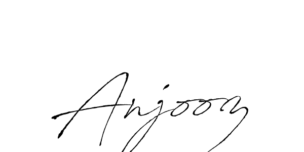 How to make Anjooz signature? Antro_Vectra is a professional autograph style. Create handwritten signature for Anjooz name. Anjooz signature style 6 images and pictures png