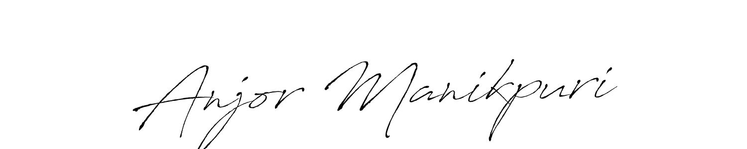 Make a beautiful signature design for name Anjor Manikpuri. With this signature (Antro_Vectra) style, you can create a handwritten signature for free. Anjor Manikpuri signature style 6 images and pictures png