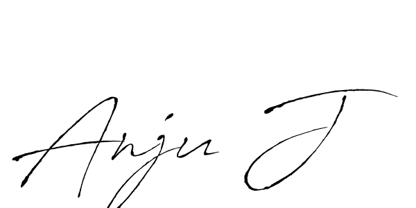 How to make Anju J name signature. Use Antro_Vectra style for creating short signs online. This is the latest handwritten sign. Anju J signature style 6 images and pictures png