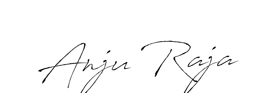 How to make Anju Raja name signature. Use Antro_Vectra style for creating short signs online. This is the latest handwritten sign. Anju Raja signature style 6 images and pictures png