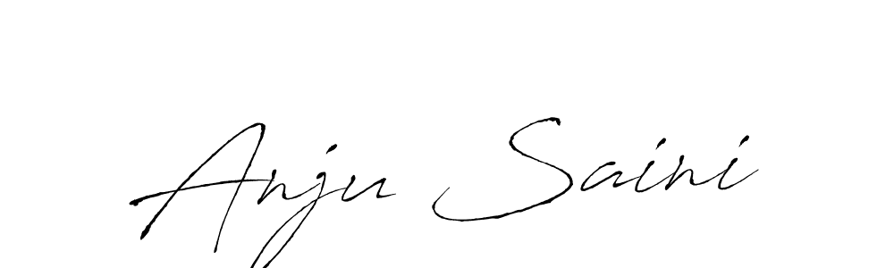 How to make Anju Saini signature? Antro_Vectra is a professional autograph style. Create handwritten signature for Anju Saini name. Anju Saini signature style 6 images and pictures png