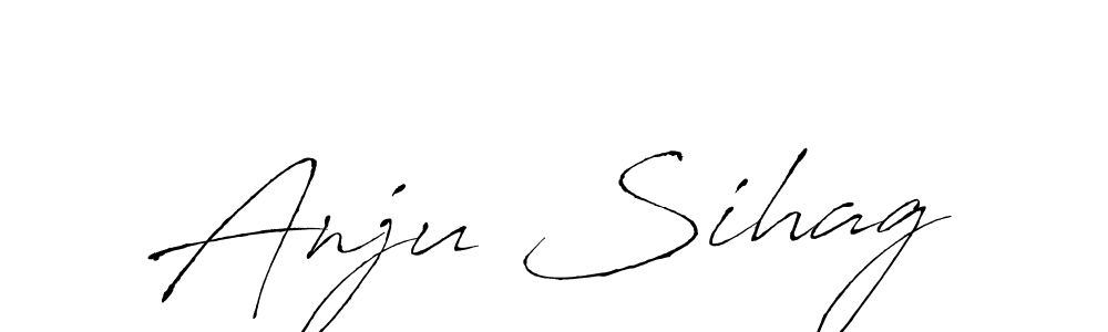 Make a beautiful signature design for name Anju Sihag. Use this online signature maker to create a handwritten signature for free. Anju Sihag signature style 6 images and pictures png