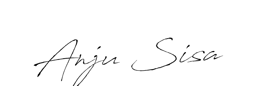 How to make Anju Sisa name signature. Use Antro_Vectra style for creating short signs online. This is the latest handwritten sign. Anju Sisa signature style 6 images and pictures png