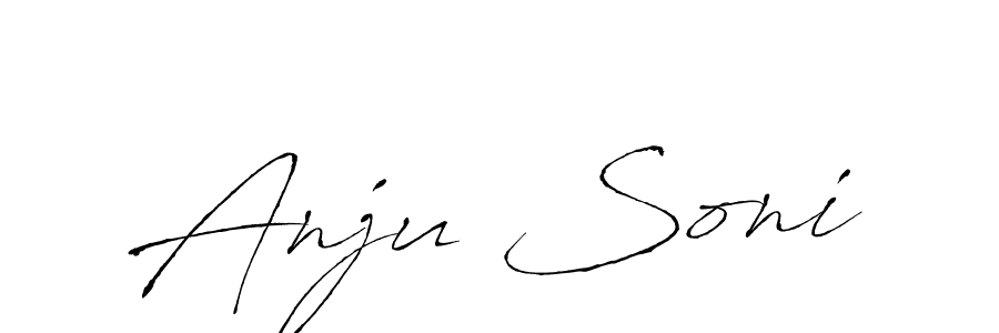 Antro_Vectra is a professional signature style that is perfect for those who want to add a touch of class to their signature. It is also a great choice for those who want to make their signature more unique. Get Anju Soni name to fancy signature for free. Anju Soni signature style 6 images and pictures png