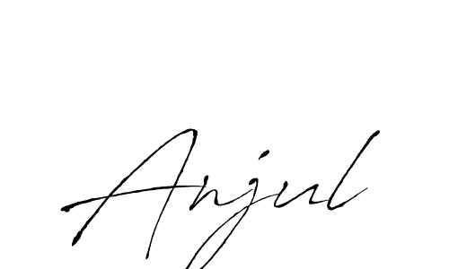 You should practise on your own different ways (Antro_Vectra) to write your name (Anjul) in signature. don't let someone else do it for you. Anjul signature style 6 images and pictures png