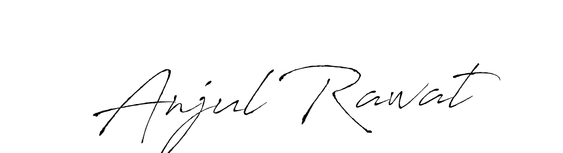 This is the best signature style for the Anjul Rawat name. Also you like these signature font (Antro_Vectra). Mix name signature. Anjul Rawat signature style 6 images and pictures png