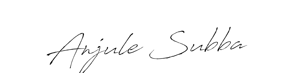 Make a short Anjule Subba signature style. Manage your documents anywhere anytime using Antro_Vectra. Create and add eSignatures, submit forms, share and send files easily. Anjule Subba signature style 6 images and pictures png