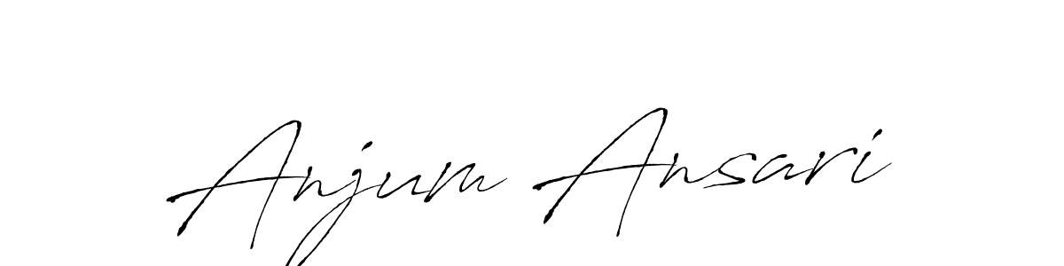 Also we have Anjum Ansari name is the best signature style. Create professional handwritten signature collection using Antro_Vectra autograph style. Anjum Ansari signature style 6 images and pictures png