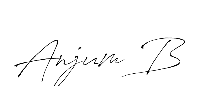 Use a signature maker to create a handwritten signature online. With this signature software, you can design (Antro_Vectra) your own signature for name Anjum B. Anjum B signature style 6 images and pictures png
