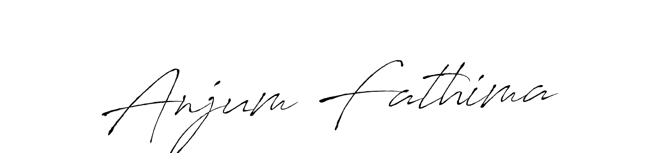 Design your own signature with our free online signature maker. With this signature software, you can create a handwritten (Antro_Vectra) signature for name Anjum Fathima. Anjum Fathima signature style 6 images and pictures png