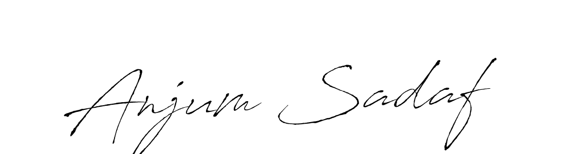 Make a beautiful signature design for name Anjum Sadaf. Use this online signature maker to create a handwritten signature for free. Anjum Sadaf signature style 6 images and pictures png