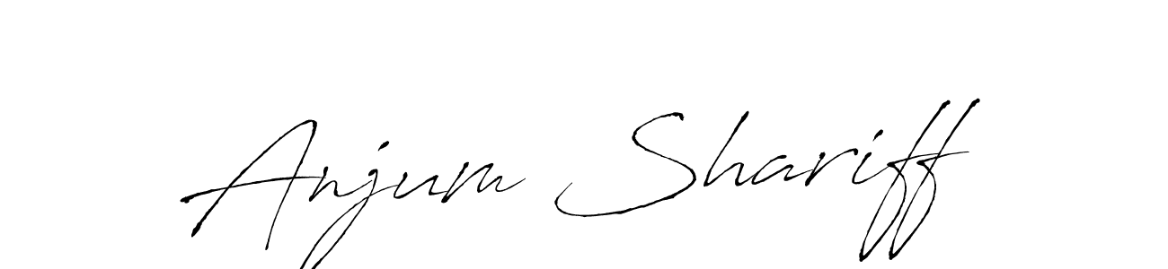 Also we have Anjum Shariff name is the best signature style. Create professional handwritten signature collection using Antro_Vectra autograph style. Anjum Shariff signature style 6 images and pictures png