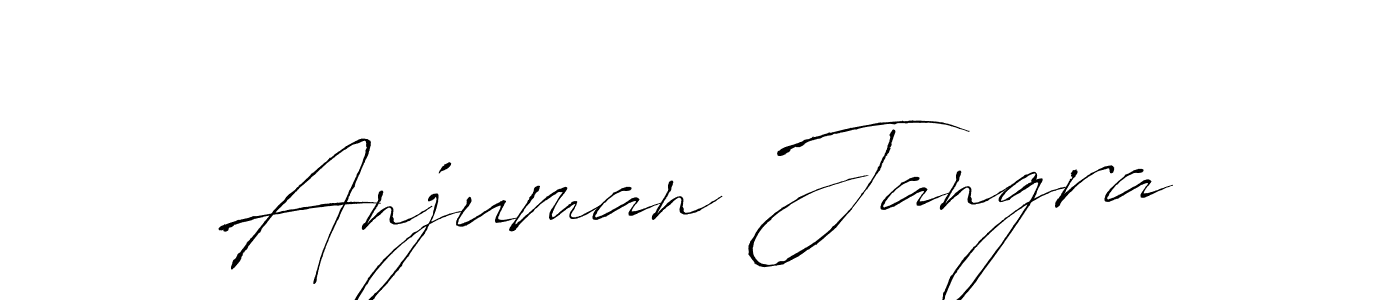 Anjuman Jangra stylish signature style. Best Handwritten Sign (Antro_Vectra) for my name. Handwritten Signature Collection Ideas for my name Anjuman Jangra. Anjuman Jangra signature style 6 images and pictures png
