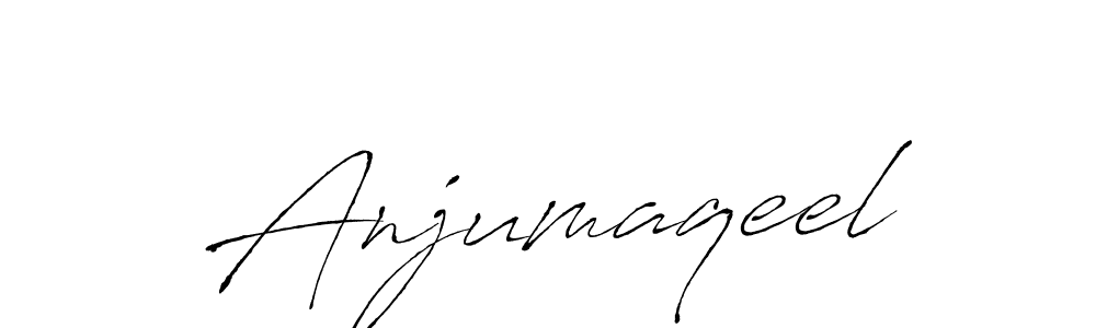 Also You can easily find your signature by using the search form. We will create Anjumaqeel name handwritten signature images for you free of cost using Antro_Vectra sign style. Anjumaqeel signature style 6 images and pictures png