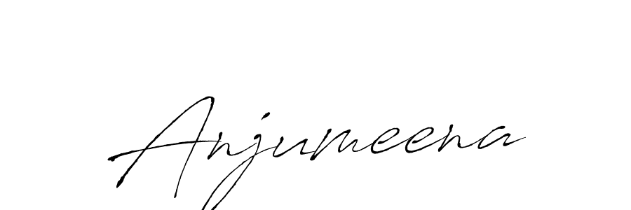 Use a signature maker to create a handwritten signature online. With this signature software, you can design (Antro_Vectra) your own signature for name Anjumeena. Anjumeena signature style 6 images and pictures png