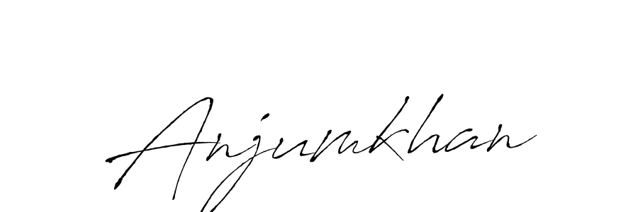 Anjumkhan stylish signature style. Best Handwritten Sign (Antro_Vectra) for my name. Handwritten Signature Collection Ideas for my name Anjumkhan. Anjumkhan signature style 6 images and pictures png