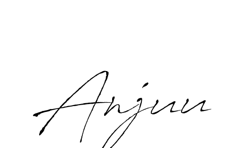 How to make Anjuu signature? Antro_Vectra is a professional autograph style. Create handwritten signature for Anjuu name. Anjuu signature style 6 images and pictures png