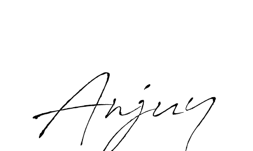 You should practise on your own different ways (Antro_Vectra) to write your name (Anjuy) in signature. don't let someone else do it for you. Anjuy signature style 6 images and pictures png