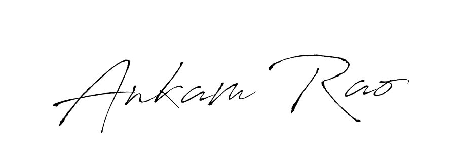 Ankam Rao stylish signature style. Best Handwritten Sign (Antro_Vectra) for my name. Handwritten Signature Collection Ideas for my name Ankam Rao. Ankam Rao signature style 6 images and pictures png