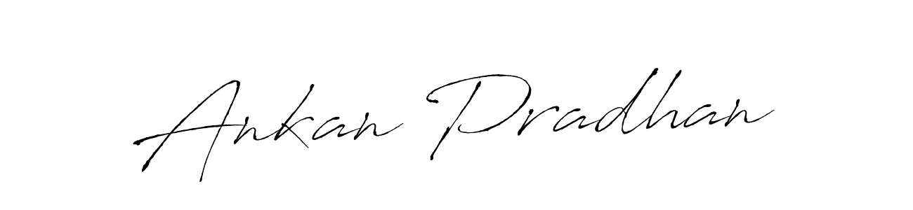 How to make Ankan Pradhan name signature. Use Antro_Vectra style for creating short signs online. This is the latest handwritten sign. Ankan Pradhan signature style 6 images and pictures png
