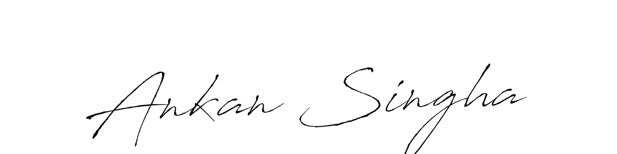 Use a signature maker to create a handwritten signature online. With this signature software, you can design (Antro_Vectra) your own signature for name Ankan Singha. Ankan Singha signature style 6 images and pictures png