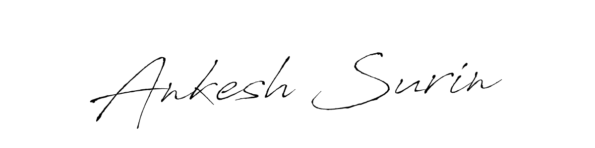 Similarly Antro_Vectra is the best handwritten signature design. Signature creator online .You can use it as an online autograph creator for name Ankesh Surin. Ankesh Surin signature style 6 images and pictures png