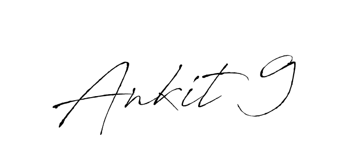 How to make Ankit 9 name signature. Use Antro_Vectra style for creating short signs online. This is the latest handwritten sign. Ankit 9 signature style 6 images and pictures png