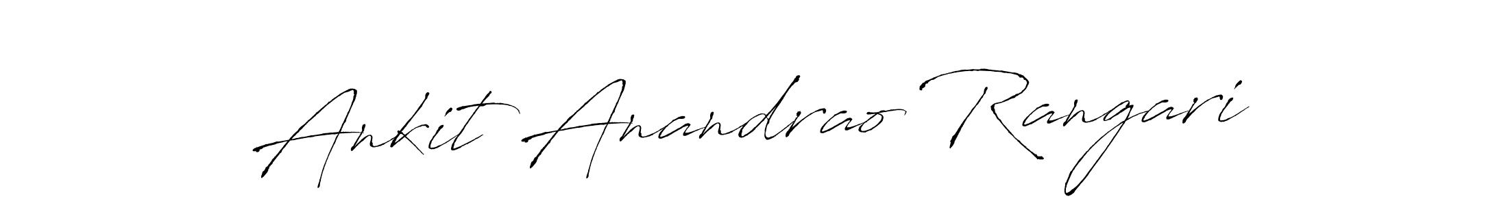 This is the best signature style for the Ankit Anandrao Rangari name. Also you like these signature font (Antro_Vectra). Mix name signature. Ankit Anandrao Rangari signature style 6 images and pictures png