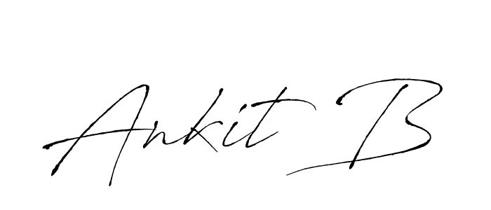 Design your own signature with our free online signature maker. With this signature software, you can create a handwritten (Antro_Vectra) signature for name Ankit B. Ankit B signature style 6 images and pictures png