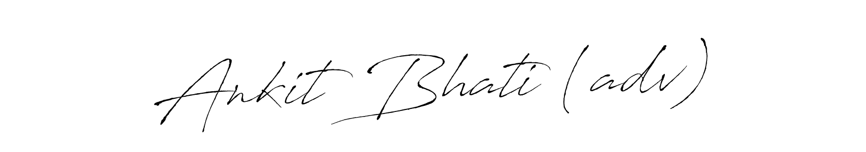 How to make Ankit Bhati (adv) signature? Antro_Vectra is a professional autograph style. Create handwritten signature for Ankit Bhati (adv) name. Ankit Bhati (adv) signature style 6 images and pictures png