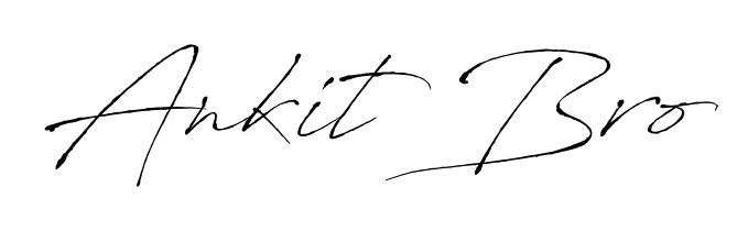 A modern signature idea for name Ankit Bro using Antro_Vectra font. Clean strokes and elegant curves make it stand out instantly. Ankit Bro signature style 6 images and pictures png