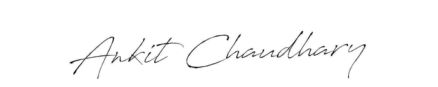 Ankit Chaudhary stylish signature style. Best Handwritten Sign (Antro_Vectra) for my name. Handwritten Signature Collection Ideas for my name Ankit Chaudhary. Ankit Chaudhary signature style 6 images and pictures png