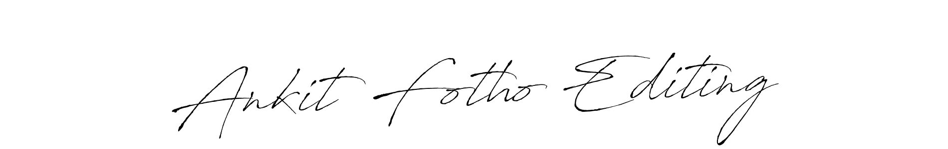 Create a beautiful signature design for name Ankit Fotho Editing. With this signature (Antro_Vectra) fonts, you can make a handwritten signature for free. Ankit Fotho Editing signature style 6 images and pictures png